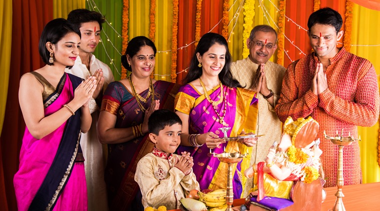 Image result for family pooja,nari