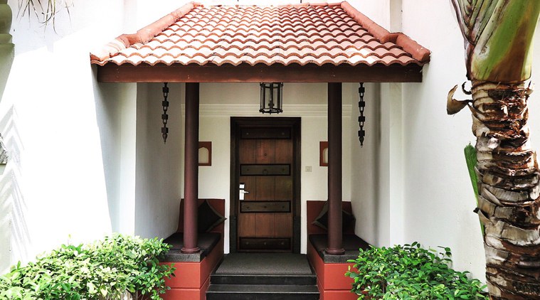 My beautiful little retreat whilst shooting for Robot 2.0 in the Tamilnadu villages: Amy Jackson