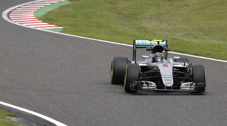 Mercedes driver Nico Rosberg of Germany steers his car during the second practice session for the Japanese Formula One Grand Prix at the Suzuka International Circuit in Suzuka, central Japan, Friday, Oct. 7, 2016. (AP Photo/Toru Takahashi)
