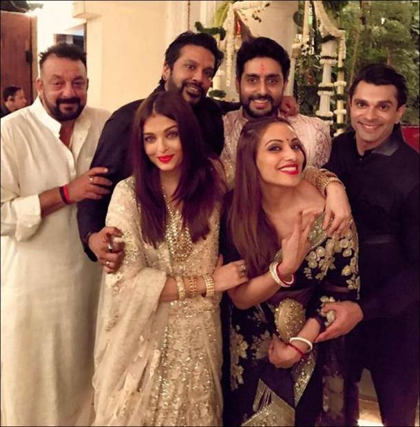 Aishwarya Rai Bachchan, Abhishek bachchan, Sanjay Dutt, Bipasha basu, Karan Singh Grover