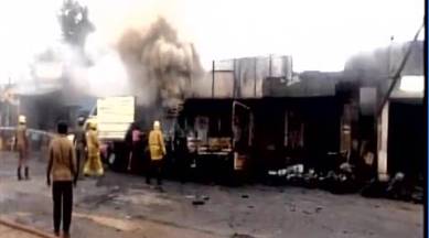 Sivakasi Fire, Sivakasi firecracker, Sivakasi fire cracker mishap, fire, Tamil Nadu, Tamil Nadu fire, sivakasi fire deaths, eight killed sivakasi, Diwali, Diwali firecrackers, tamil nadu newws, india news, indian express news