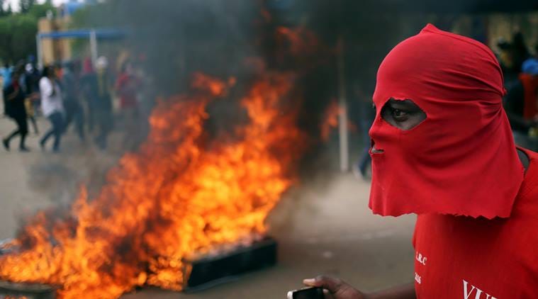 South Africa, south african university, south african students, Johannesburg university, student protests, south african students arrested, students arrested, student arrests, world news, indian express