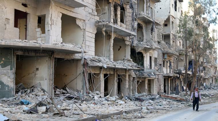 UN says top floors of Aleppo office destroyed in tank shell attack ...