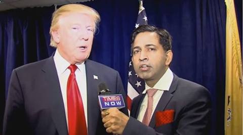 Donald Trump, trump, hindus for trump, hindu trump, saurabh sukhla, trump saurabh shukla interview, trump times now interview, Republican, US elections 2016, US presidential elections, Hindu Republican Coalition, Donald Trump in Hindu event, Donald Trump fan of Hindu, Hindu fundraiser event, Hindu fundraiser event New Jersey, world news, indian express,