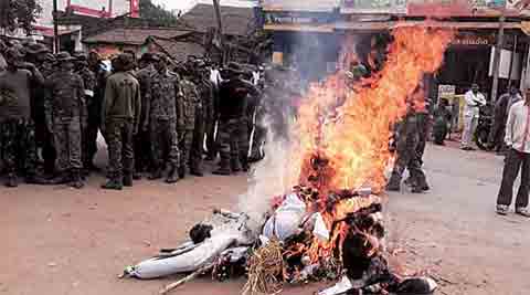 chhattisgarh village burnt, bastar police protests, chhattisgarh village burnt 2011, tadmetla village, chhattisgarh news, chhattisgarh, india news