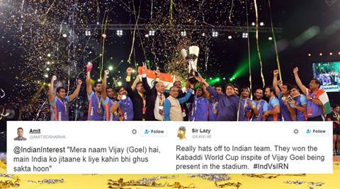 vijay goel, kabaddi, india kabaddi champion, kabaddi world cup, india kabaddi world cup, vijay goel kabaddi world cup, vijay goel trolled kabaddi world cup, spors news, viral news, trending news, latest news