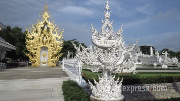 wat rong khun, thailand white temple, chiang rai temple, wat rong khun thailand, wat rong khun chiang rai, Chalermchai Kositpipat, indian express, indian express news