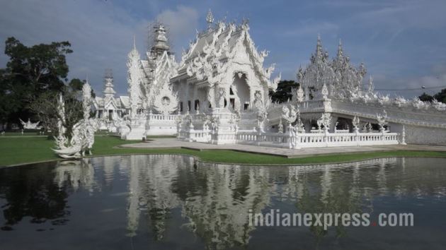 wat rong khun, thailand white temple, chiang rai temple, wat rong khun thailand, wat rong khun chiang rai, Chalermchai Kositpipat, indian express, indian express news
