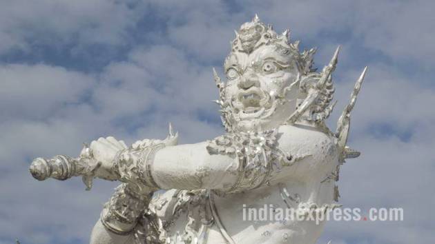 wat rong khun, thailand white temple, chiang rai temple, wat rong khun thailand, wat rong khun chiang rai, Chalermchai Kositpipat, indian express, indian express news