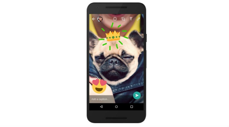  WhatsApp, WHatsapp new features, snapchat, whatsapp new camera feature, draw on whatsapp images, draw on whatsapp videos, whatsapp doodling, doodling on images on whatsapp, whatsapp front facing flash, whatsapp video zooming, technology, technology news, indian express