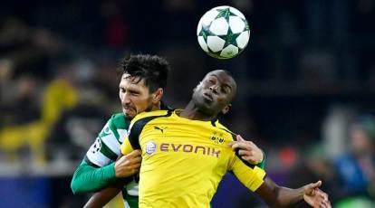 Adrian Ramos heads Borussia Dortmund into knockout stage