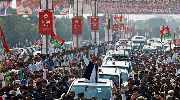 uttar pradesh elections, akhilesh yadav, akhilesh yadav, up rath yatra, akhilesh rath yatra, up polls, ajit singh, samajwadi party, sp, sp rld alliance, up campaign, indian express news, india news, india news