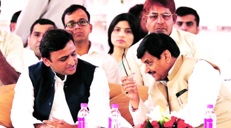samajwadi party feud, samajwadi party split, akhilesh yadav, mulayam yadav, Azam khan, azam khan absent, Silver jubilee celebration, Amar singh, amar singh absent, india news, indian express