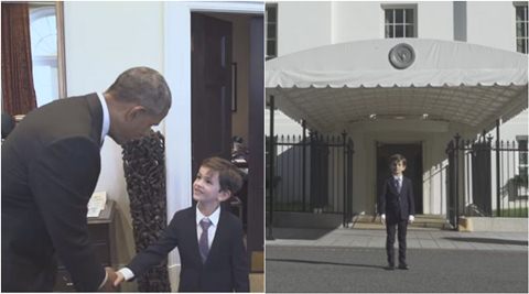 WATCH: When Barack Obama met the 6-yr-old kid who had offered his home to a Syrian refugee