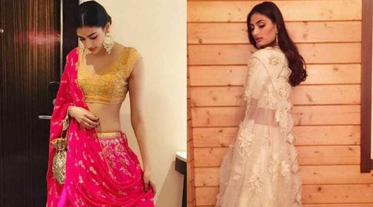 Athiya Shetty rocks Indian wear as well as western. (Source: Instagram/Anita Dongre, Athiya Shetty)