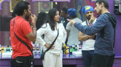 bigg boss, bigg boss 10, bigg boss 10 monday nominations, bigg boss 10 swami om manu fight, bigg boss 10 bani captain, bigg boss 10 bani lopa, bigg boss 10 swami om, bigg boss 10 rahul dev lokesh monalisa karan mehra nominated, bigg boss 10 evictions, nominated contestants, bigg boss 10 nov 14, bigg boss 10 november 14, bigg boss 10 writen update, bigg boss 10 episode, bigg boss 10 nov 14 written episode, bigg boss 10 news, bigg boss 10 week 4, television news, indian express, indian express news