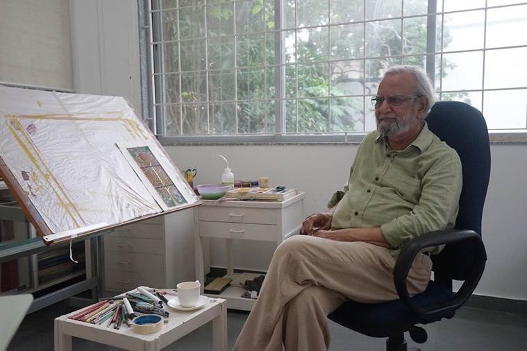 Artist Gulammohammed Sheikh has spent six decades at the faculty.