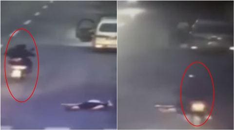 VIDEO: Shocking CCTV footage shows woman hit twice by bikes in under 2 mins on busy China road