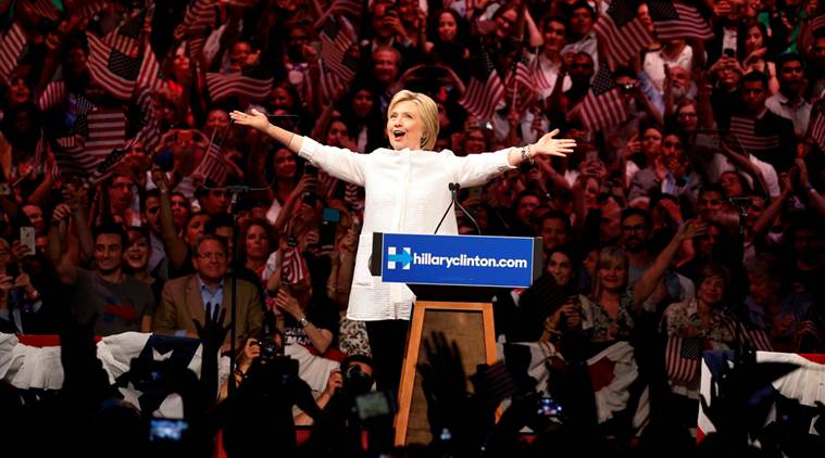 Democratic U.S. presidential candidate Hillary Clinton arrives to speak during her California primary night rally held in the Brooklyn borough of New York, U.S., June 7, 2016. REUTERS/Lucas Jackson/File Photo FROM THE FILES PACKAGE "THE CANDIDATES" - SEARCH CANDIDATES FILES FOR ALL 90 IMAGES