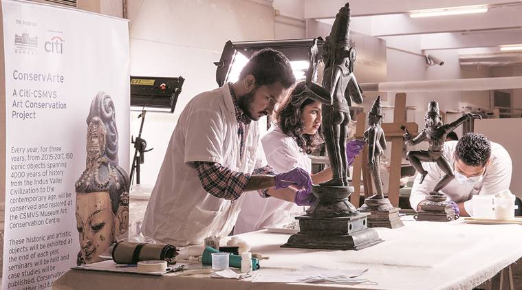 CSMVS Museum Art Conservation Centre,  Anupam Sah,  Premchand Roychand Gallery, Chhatrapati Shivaji Maharaj Vastu Sangrahalaya, Conserving the Collection. At conservation news, Latest news, India news