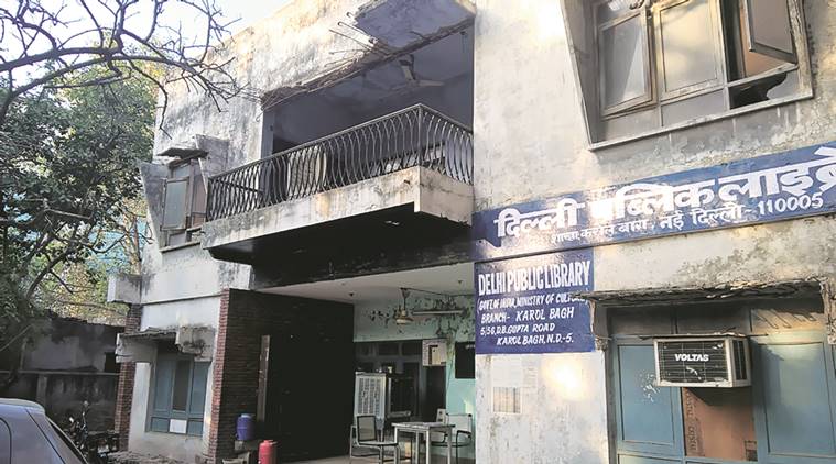 Karol Bagh’s Delhi Public Library, libarary, karol bagh library, delhi high court, urdu books, NDMC, Karol Bagh library close, indian express news, india news, delhi, delhi news