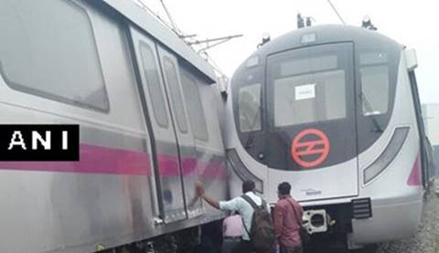 Delhi Metro trains come on same track during trial run | Delhi News ...