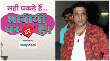 Govinda on Bhabiji Ghar Par Hai, govinda aa gaya hero, govinda next movie, govinda upcoming movies, Bhabiji Ghar Par Hai Shaniwar Special, actors on Bhabiji Ghar Par Hai Shaniwar Special, Bhabiji Ghar Par Hai updates, Bhabiji Ghar Par Hai news, govinda news, govinda updates, television news, entertainment news, indian express news, indian express
