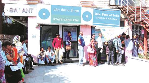 Gujarat banks attacked, gujarat bank attack, gujarat banks, attack on gujarat banks, cashless people attack banks, demonetisation, demonetisation attacks, demonetisation attack on banks, cashless economy, State bank of India, Dena bank, Ahmedabad, gujarat, gujarat news, India news, Indian Express