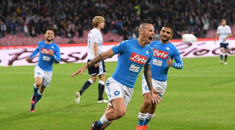 Serie A: Marek Hamsik scores again but Napoli draw 1-1 against Lazio ...