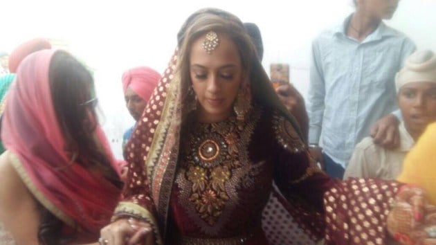 The Gurudwara wedding, true to its tradition, was simple and modest. (Express photo by Nitin Sharma)