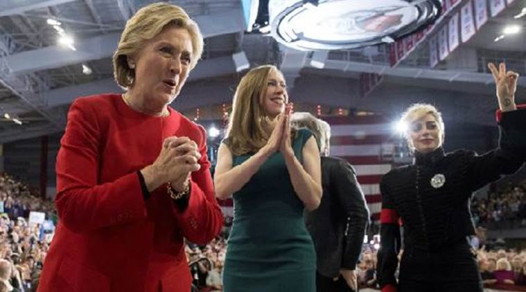 US election, hillary clinton, lady gaga, lady gaga hillary clinton, midnight polling news, US midnight polling, US election news, US election news, US news, Donald Trump, Latestnews, World news, International news