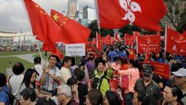 China, hong kong, pro-beijing rally, hong kong rally, hong kong protests, pro-independence legislators, world news, indian express