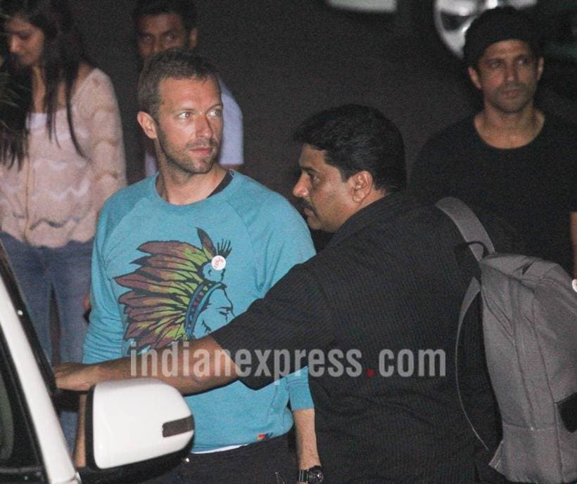 Chris Martin, Chris Martin coldplay, coldplay concert, Chris Martin bollywood, bollywood Chris Martin, farhan akhtar, farhan akhtar images, farhan akhtar pics, Arjun Rampal, Zoya Akhtar, kiran rao, entertainment photos, indian express, indian express news