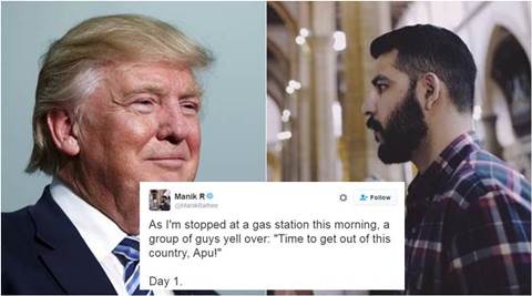 Indian-origin guy tweets racist encounter just a day after Donald Trump’s victory, and it’s not cool