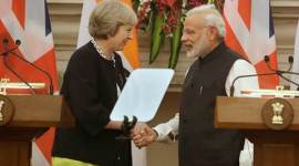 Narendra Modi and Theresa May Theresa May, Theresa May india visit, Theresa May india, india uk, Theresa May modi, Theresa May narendra modi, india news, world news