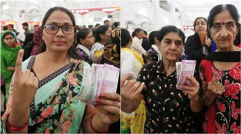 And now we have the inked selfies! Thanks, #demonetisation!