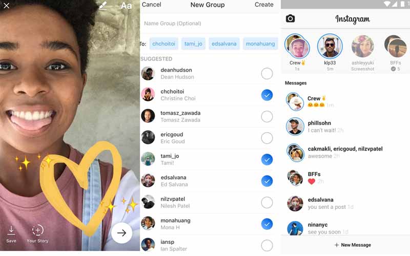 Instagram adds Live video and Snapchat-style disappearing photos in ...