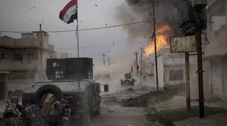 Iraq, Mosul, mosul unrest, mosul violence, eastern mosul, Iraqi troops, IS resistance, IS, ISIS, world news, indian express news