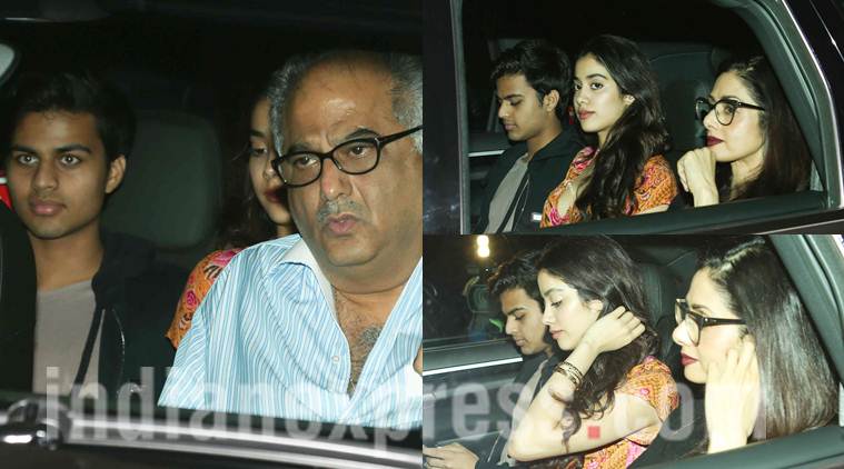 Sridevi’s daughter Jhanvi Kapoor appears with boyfriend Shikhar