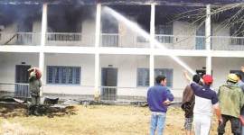 kashmir-school-480 Jammu and Kashmir schools, Jammu and Kashmir school burnt, Kashmir BJP, Kashmir schools, Late Sheikh Mohammed Adbullah, Jammu and Kashmir, indian express news