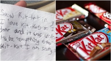 kitkat, theif breaks int ocar and steals kitkat, hungry thief, hungry thief breaks into car steals kitkat, hungry man steals just kitkat, hungry thief funny story steals kitkat, hungry thief steals only kitkat, indian express, indian express news