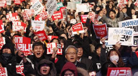 Scandal unites rival Koreas in fury at South Korea’s leader | World ...