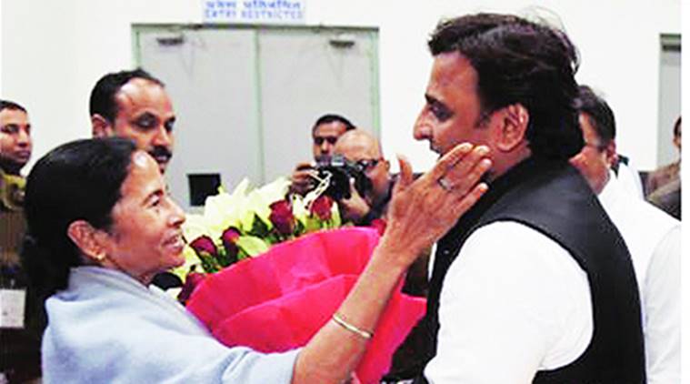 mamata banerjee, akhilesh yadav, demonetisation, lucknow rally, mamata in lucknow, mamata akhilesh, demonetisation bandh, bharat bandh, mamata rally, mamata protest, modi house, politics, dictator modi, no money, cashless economy, indian express news, india news