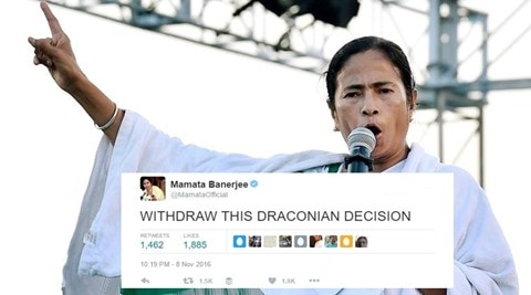 Mamata Banerjee’s tweet against Rs 500, Rs 1000 notes’ demonetisation got Twitteratti buzzing