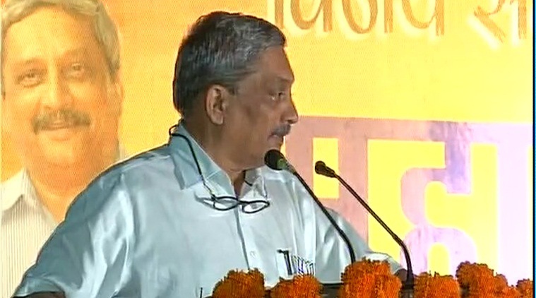 parrikar, manohar parrikar, parrikar goa, parrikar at panjim, manohar parrikar vikas sankal rally, goa elections, goa elections 2017, goa polls, india news, indian express,