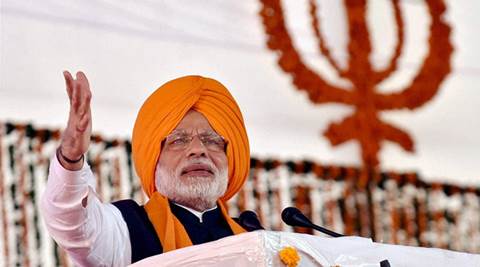 Narendra modi, PM modi, Prime minister, Guru Gobind Singh, Gurdawara Keshgarh Sahib, 350th Parkash Utsav, india news, indian express news