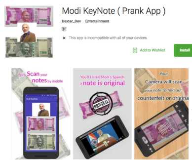 Modi KeyNote app, Demonetisation, Demonetisation in India, Rs 2000, Rs 500 note, Rs 2000 note security, Rs 2000 note authentic, Rs 2000 Nano GPS chip, Modi Note app, Google Play Store, Google Play Store app, Modi KeyNote apps, Note apps, technology, technology news