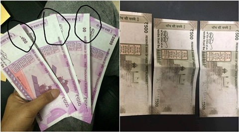 Netizens speculate on the truth behind the ‘misprinted’ Rs 500, Rs 2000 notes that have gone viral