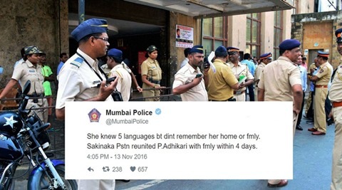 Mumbai Police reunites elderly woman with family; Twitterati can’t stop praising their sincerity