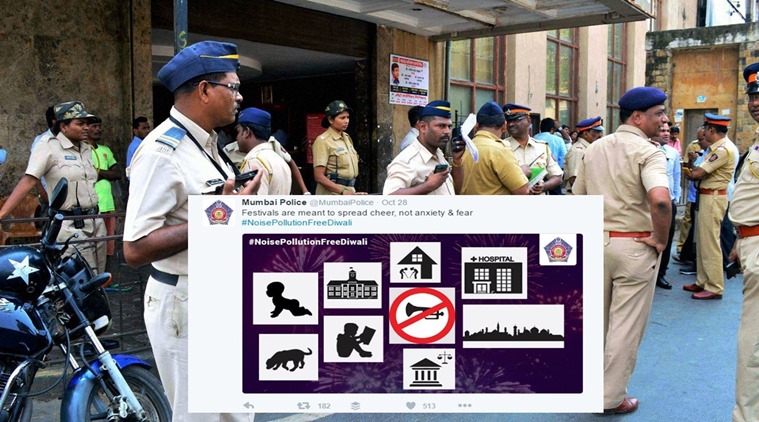Mumbai police, mumbai police diwali, mumbai police diwali tweet, mumbai police tweet diwali viral, mumbai police, diwali, diwali trending, india trending, india trending stories, india viral stories, indian express, indian express news